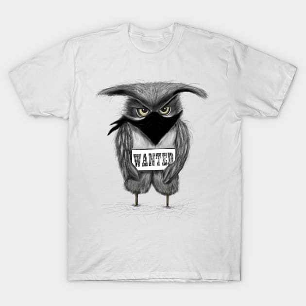 Bandit Owl T-Shirt by msmart